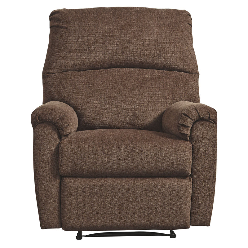 Ashley Nerviano Zero Wall Recliner in Chocolate-Washburn's Home Furnishings