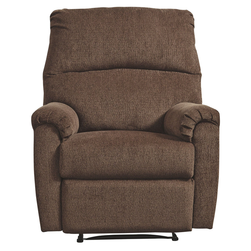 Ashley Nerviano - Chocolate - Zero Wall Recliner-Washburn's Home Furnishings