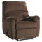 Nerviano - Chocolate - Zero Wall Recliner-Washburn's Home Furnishings