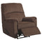 Nerviano - Chocolate - Zero Wall Recliner-Washburn's Home Furnishings