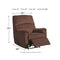 Nerviano - Chocolate - Zero Wall Recliner-Washburn's Home Furnishings