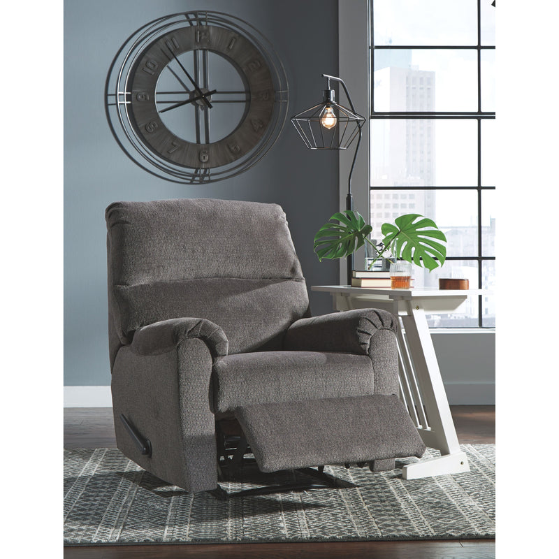 Ashley Nerviano Zero Wall Recliner in Gray-Washburn's Home Furnishings