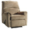 Nerviano - Mocha - Zero Wall Recliner-Washburn's Home Furnishings