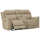 Next-Gen DuraPella - Sand - PWR REC Loveseat/CON/ADJ HDRST-Washburn's Home Furnishings