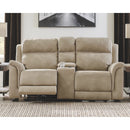 Next-Gen DuraPella - Sand - PWR REC Loveseat/CON/ADJ HDRST-Washburn's Home Furnishings