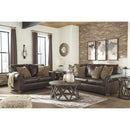 Ashley Nicorvo - Coffee - Loveseat-Washburn's Home Furnishings