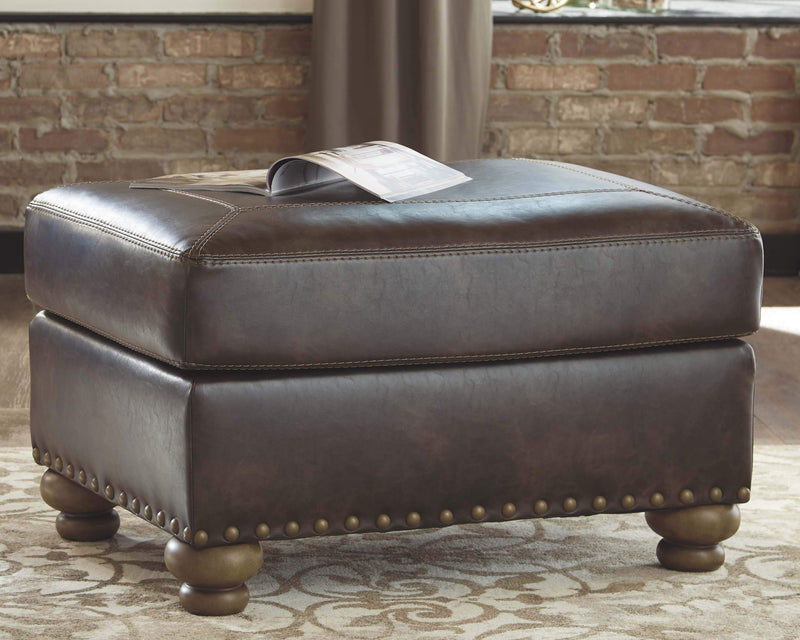 Ashley Nicorvo Ottoman in Coffee-Washburn's Home Furnishings