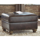 Ashley Nicorvo Ottoman in Coffee-Washburn's Home Furnishings