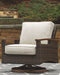 Ashley Paradise Trail - Medium Brown - Swivel Lounge Chair-Set of 2-Washburn's Home Furnishings