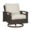 Ashley Paradise Trail - Medium Brown - Swivel Lounge Chair-Set of 2-Washburn's Home Furnishings