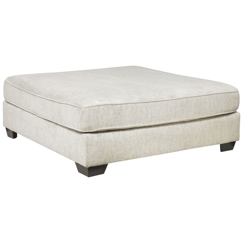 Rawcliffe - Parchment - Oversized Accent Ottoman-Washburn's Home Furnishings