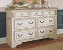 Ashley Realyn 7 Drawer Dresser in White/Brown/Beige-Washburn's Home Furnishings