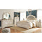 Ashley Realyn UPH Chipped White Panel Bedframe in King-Washburn's Home Furnishings