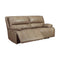 Ashley Ricmen 2 Seat Power Reclining Sofa ADJ HDREST in putty-Washburn's Home Furnishings