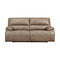 Ashley Ricmen 2 Seat Power Reclining Sofa ADJ HDREST in putty-Washburn's Home Furnishings