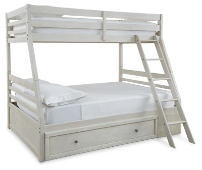 Ashley Robbinsdale Twin Over Full Bunk Bed w/Ladder & Under Bed Storage Bundle-Washburn's Home Furnishings