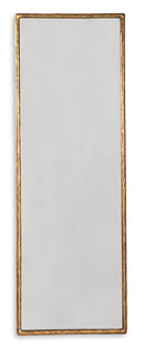 Ashley Ryandale Floor Mirror w/Antique Brass Finish 24.13"Wx1.25"Dx72"H-Washburn's Home Furnishings