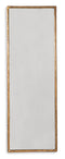 Ashley Ryandale Floor Mirror w/Antique Brass Finish 24.13"Wx1.25"Dx72"H-Washburn's Home Furnishings