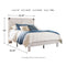 Shawburn - Whitewash - Queen Panel Platform Bed-Washburn's Home Furnishings