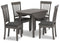 Ashley Shullden Drop Leaf Dining Table & 4 Dining Chairs Bundle-Washburn's Home Furnishings