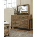 Ashley Sommerford - Brown - Dresser & Mirror-Washburn's Home Furnishings