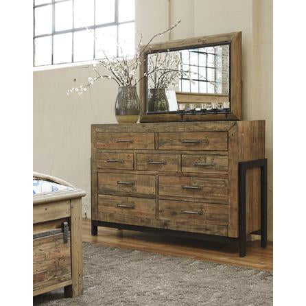 Ashley Sommerford - Brown - Dresser & Mirror-Washburn's Home Furnishings