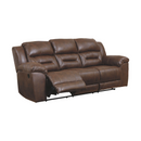 Ashley Stoneland Reclining Sofa in Chocolate-Washburn's Home Furnishings