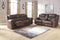 Ashley Stoneland Reclining Sofa in Chocolate-Washburn's Home Furnishings