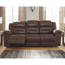 Ashley Stoneland Reclining Sofa in Chocolate-Washburn's Home Furnishings