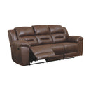 Stoneland - Chocolate - Reclining Sofa-Washburn's Home Furnishings