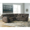 Ashley Tambo Left Loveseat & Right Loveseat w/Console 2 Piece Sectional in Canyon-Washburn's Home Furnishings