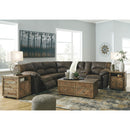 Ashley Tambo Left Loveseat & Right Loveseat w/Console 2 Piece Sectional in Canyon-Washburn's Home Furnishings