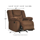 Tulen - Chocolate - Rocker Recliner-Washburn's Home Furnishings