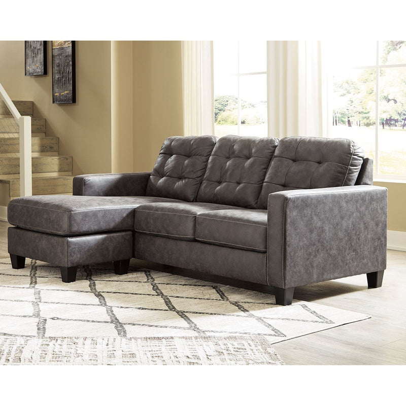 Venaldi - Gunmetal - Sofa Chaise-Washburn's Home Furnishings