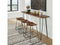 Ashley Wilinruck Long Counter Table & 3 Barstools in Dark Brown-Washburn's Home Furnishings