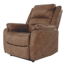 Yandel - Saddle - Power Lift Recliner-Washburn's Home Furnishings