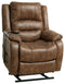 Ashley Yandel Power Lift Recliner in Saddle-Washburn's Home Furnishings