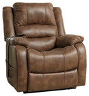 Ashley Yandel Power Lift Recliner in Saddle-Washburn's Home Furnishings