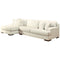 Zada - Ivory - Left Arm Facing Chaise Sectional 2 Pc-Washburn's Home Furnishings