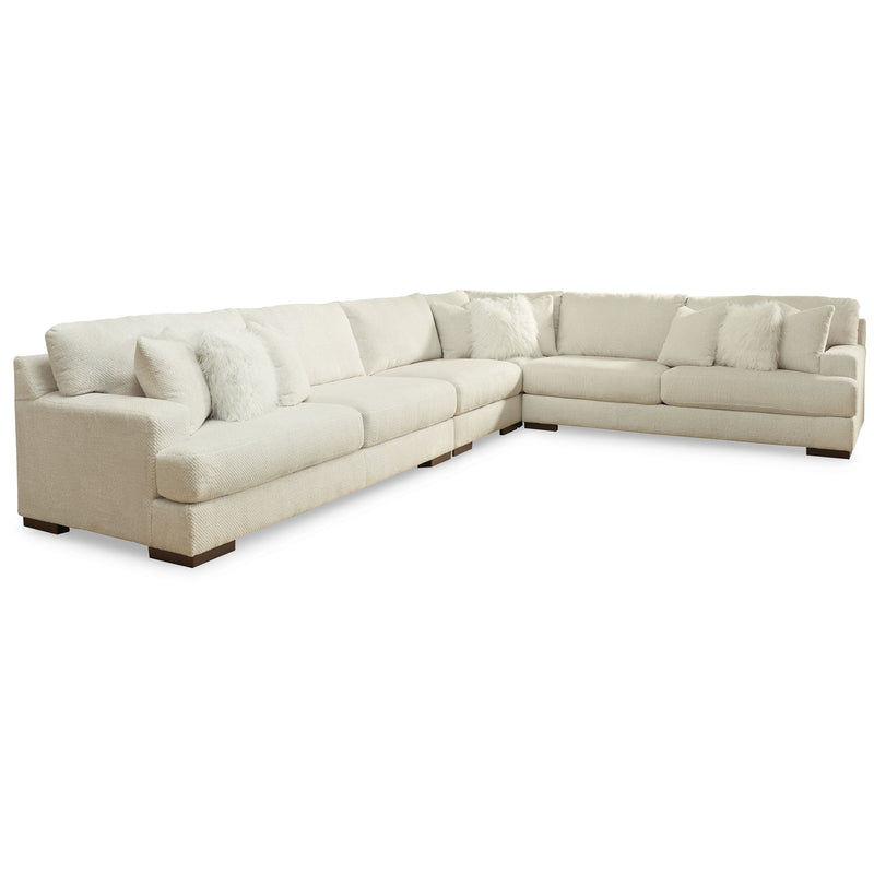 Zada - Ivory - Left Arm Facing Sofa Sectional 4 Pc-Washburn's Home Furnishings