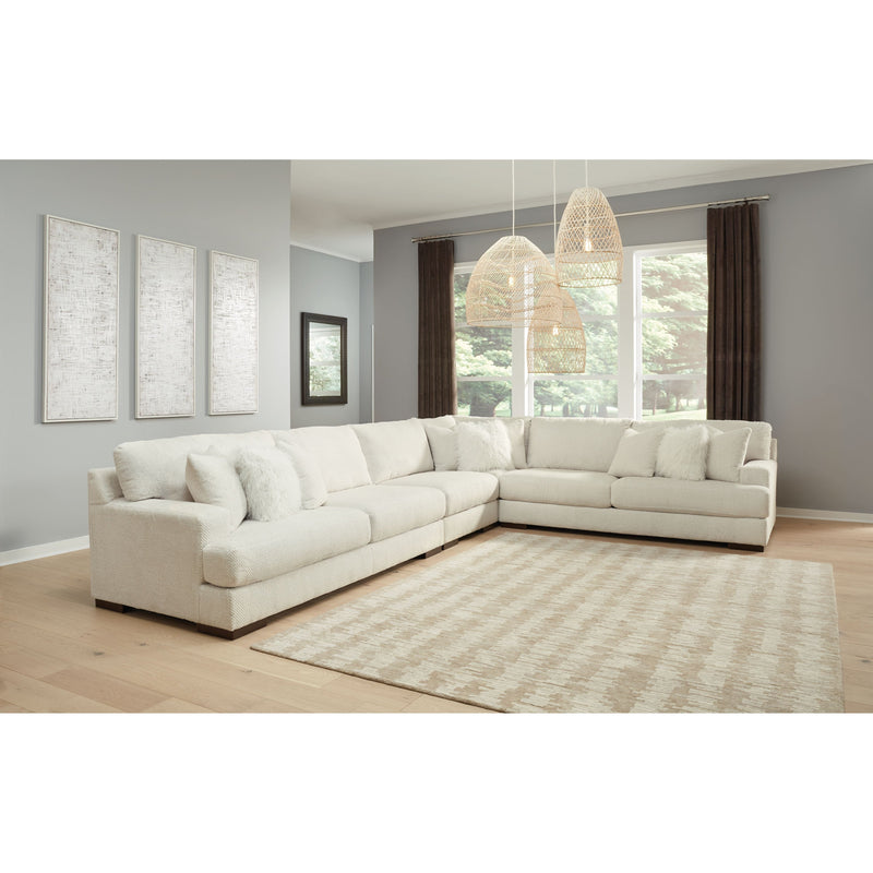 Zada - Ivory - Left Arm Facing Sofa Sectional 4 Pc-Washburn's Home Furnishings