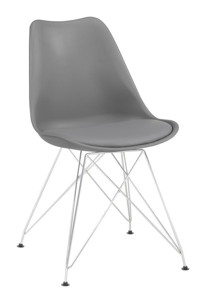 Athena - Upholstered Side Chair - Gray-Washburn's Home Furnishings