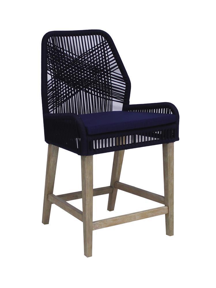 Athens - Counter Height Chair - Dark Navy-Washburn's Home Furnishings