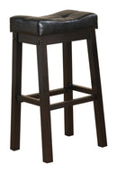 Bar Stools: Wood Fixed Height - Bar Stool - Black-Washburn's Home Furnishings