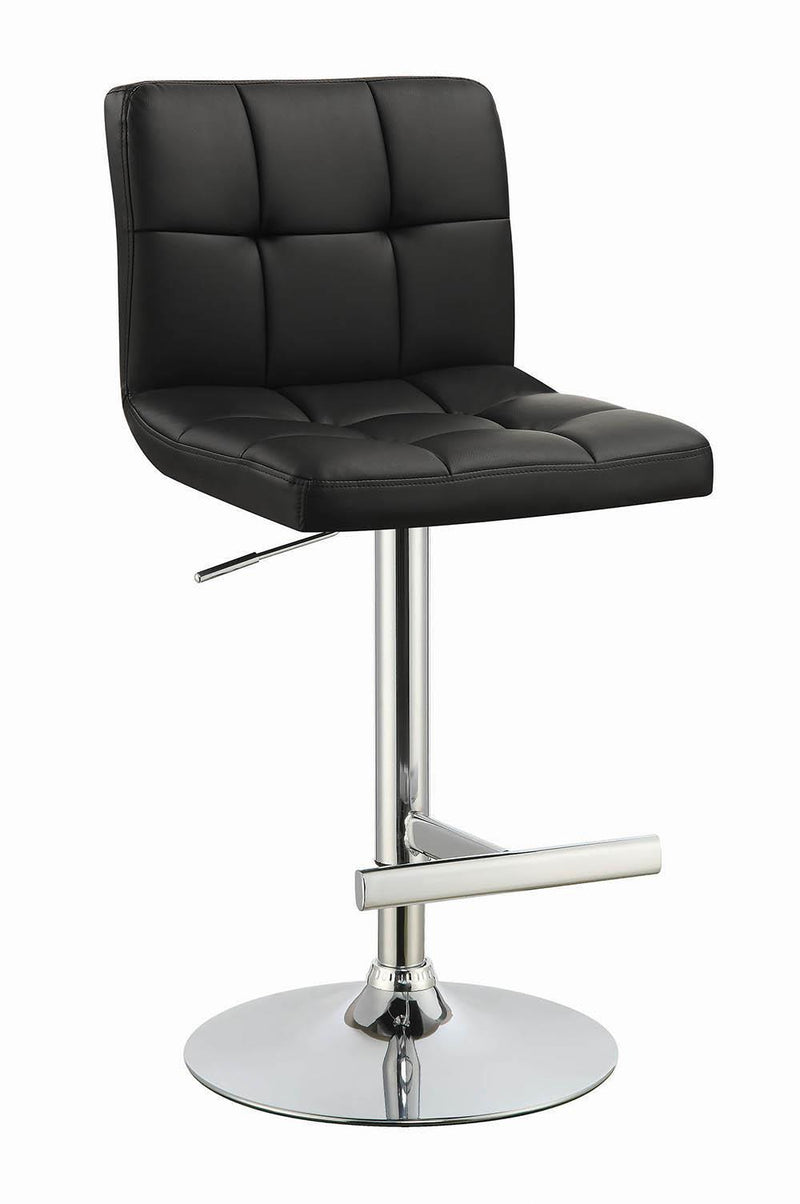 Bar Units: Contemporary - Black - Adjustable Bar Stool-Washburn's Home Furnishings