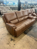 Bassett Burlington Sofa w/ Power in Umber-Washburn's Home Furnishings