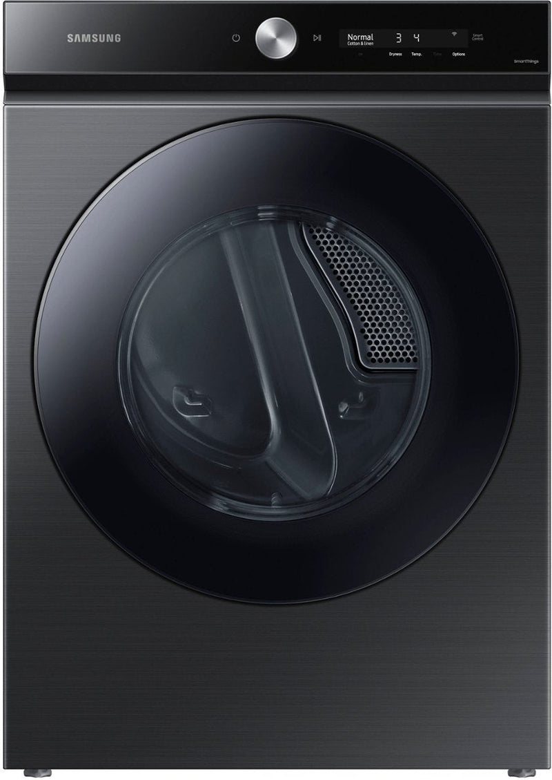 Bespoke 7.6 cu. ft. Ultra-Capacity Vented Smart Electric Dryer in Brushed Black with Super Speed Dry and AI Smart Dial-Washburn's Home Furnishings