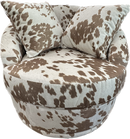 Best Alanna Swivel Barrel Chair in Palomino-Washburn's Home Furnishings