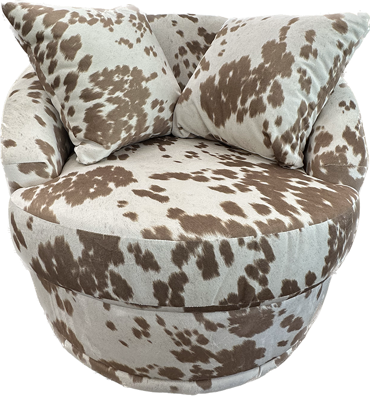 Best Alanna Swivel Barrel Chair in Palomino-Washburn's Home Furnishings