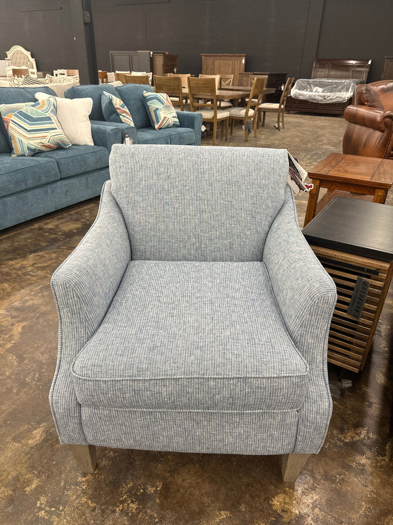 Best Ashelle Club Chair w/ Riverloom Legs in Chambray-Washburn's Home Furnishings